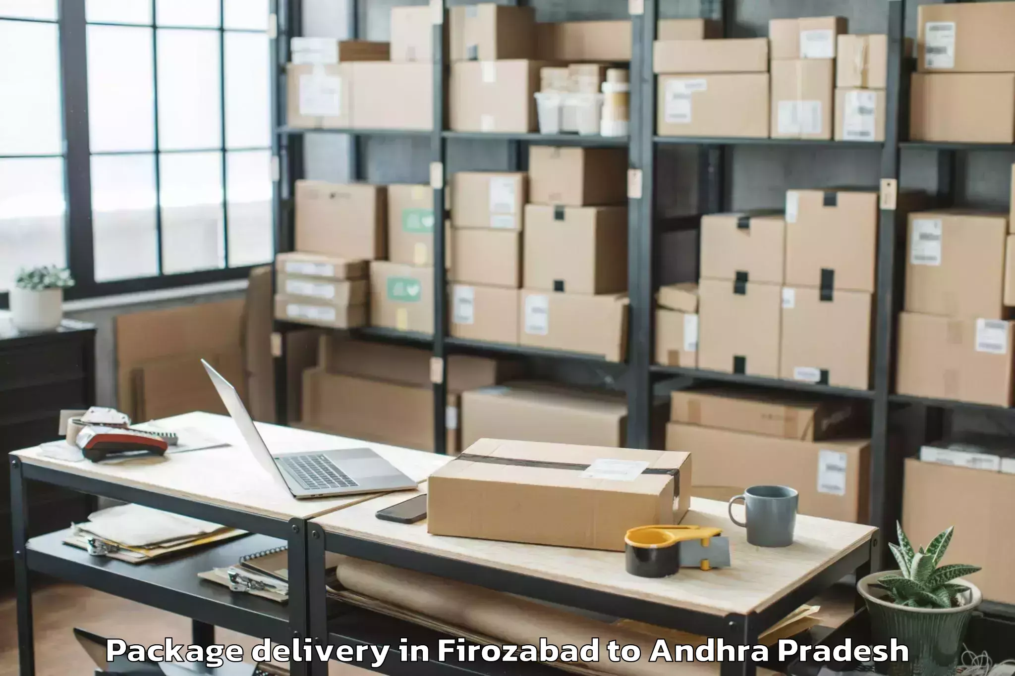 Trusted Firozabad to Abhilashi University Guntur Package Delivery